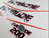 Evinrude 200HP E-tec HO 2004-2008 Outboard Decal Kit